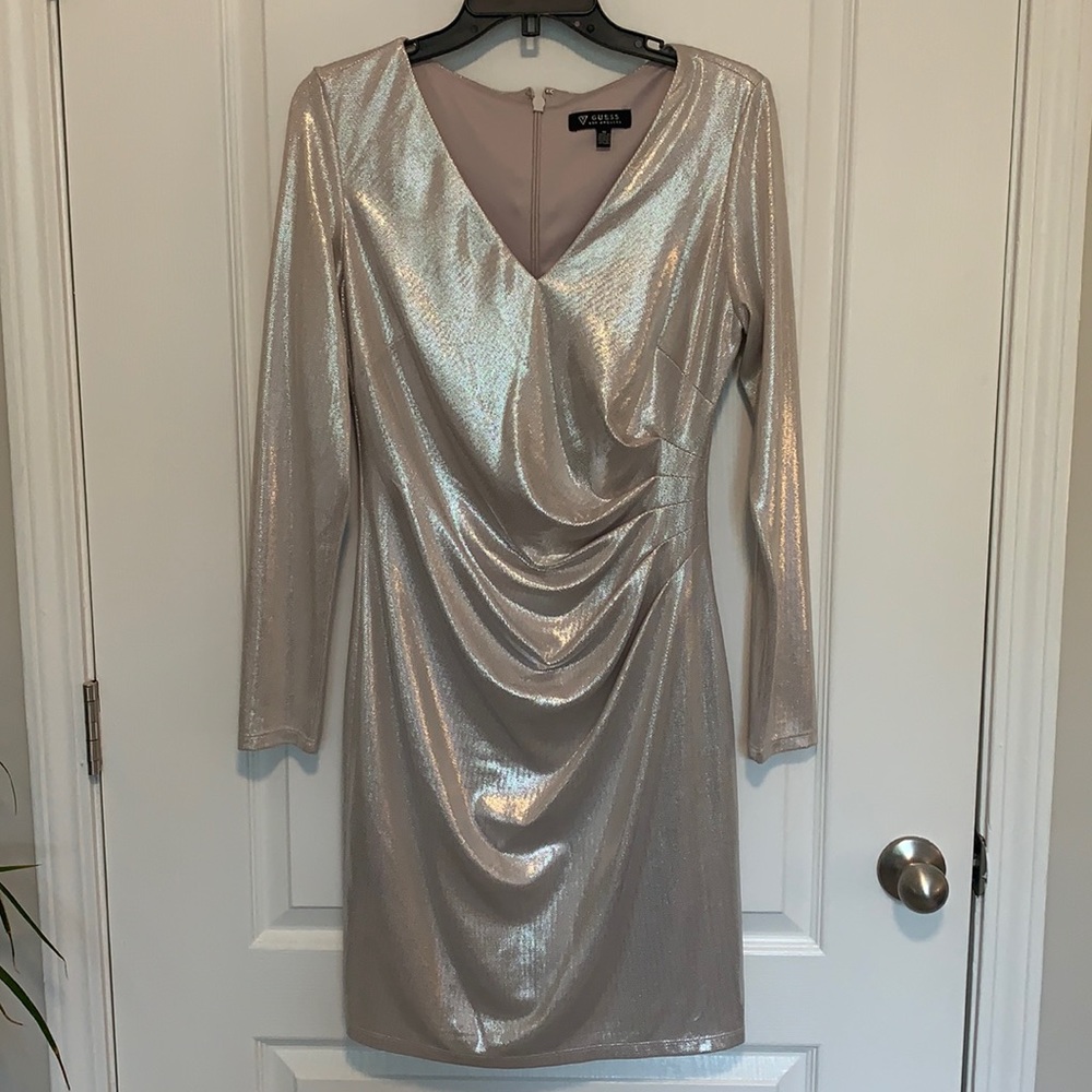 Silver cocktail dress